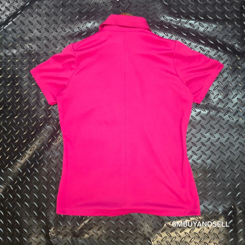 Nike Golf Tour Performance Dri-FIT Pink Polo Shirt Womens Large 508285-646